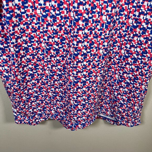 IBKul Chaos Short Sleeve Polo Mens Size Small Blue Pink Golf Cooling Active - Picture 6 of 9